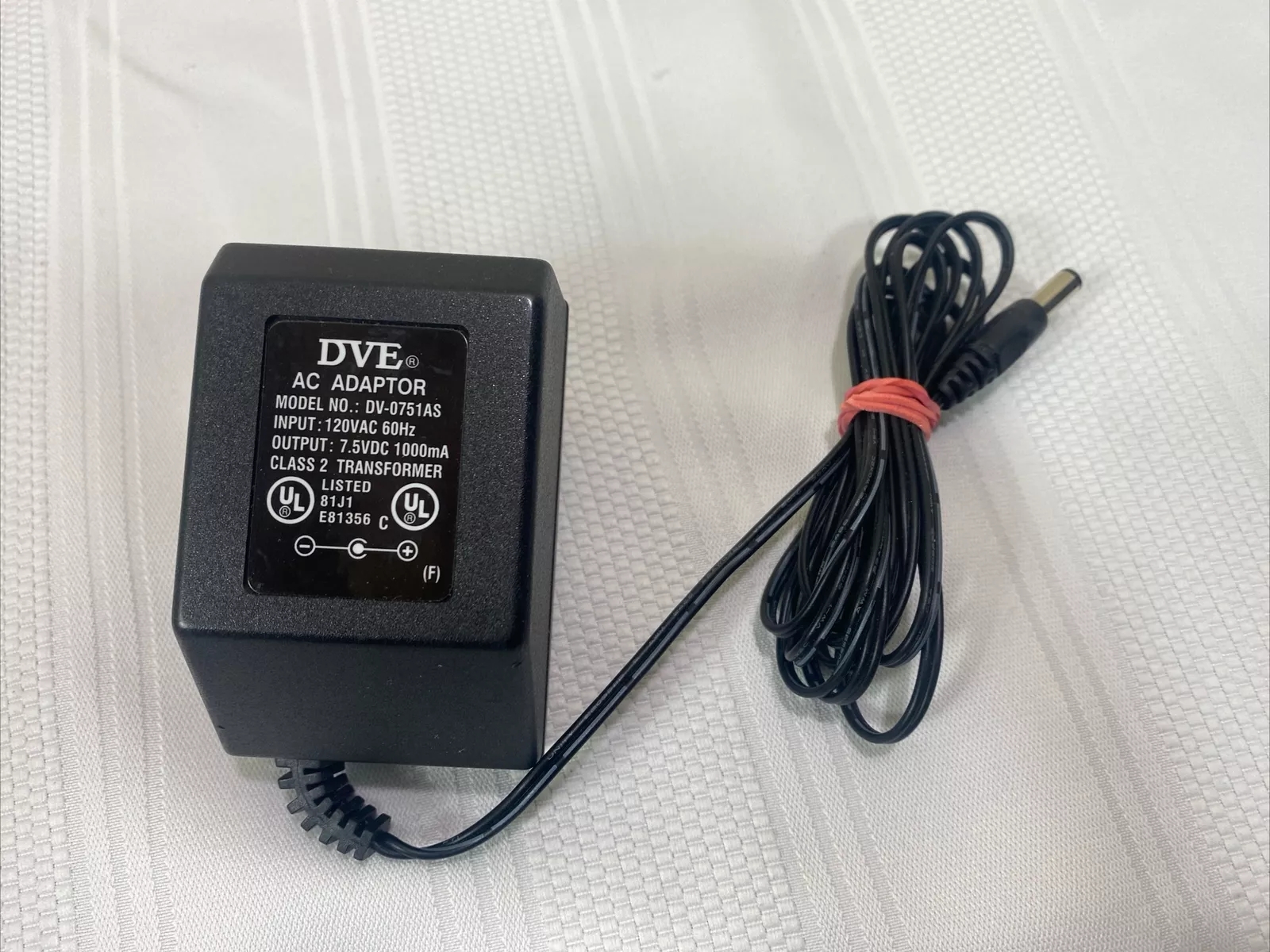 *Brand NEW*Genuine DVE DV-0751AS 7.5V 1A AC Adapter Power Charger Class 2 Transformer Power Supply